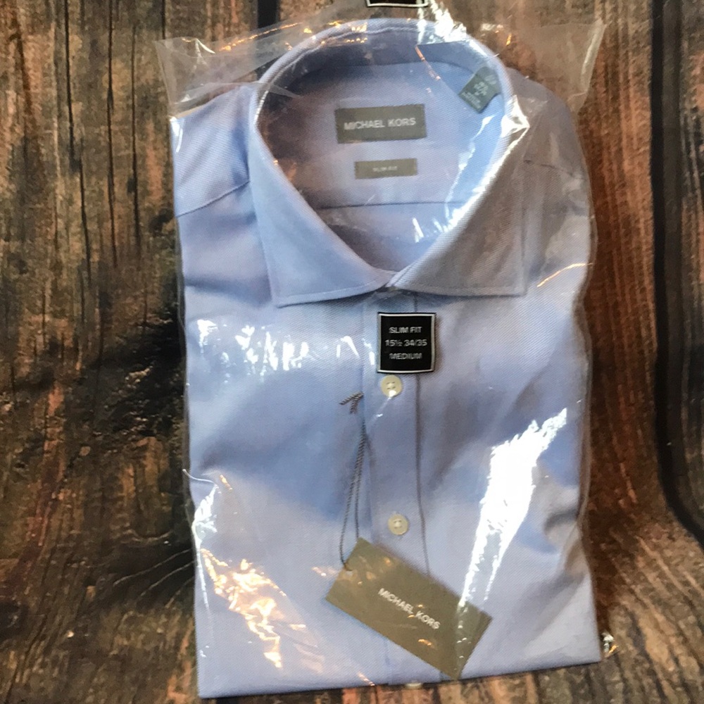 NWT Michael Kors Dress Shirt 15-1/2 34/35 M